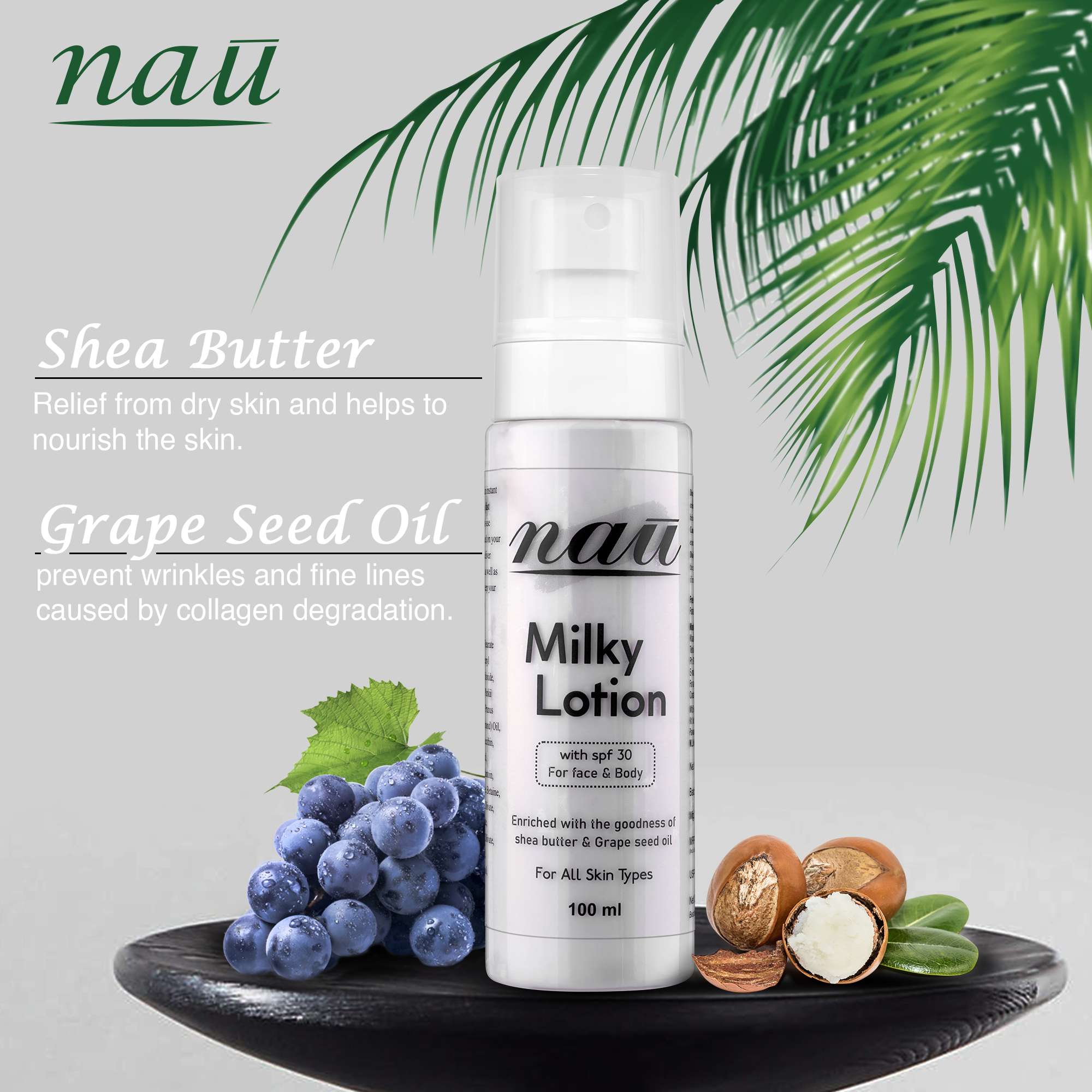 4. NAU FACE & BODY LOTION WITH SPF-30